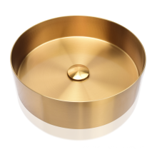 Stainless Steel Handmade Gold Round Bar Sink